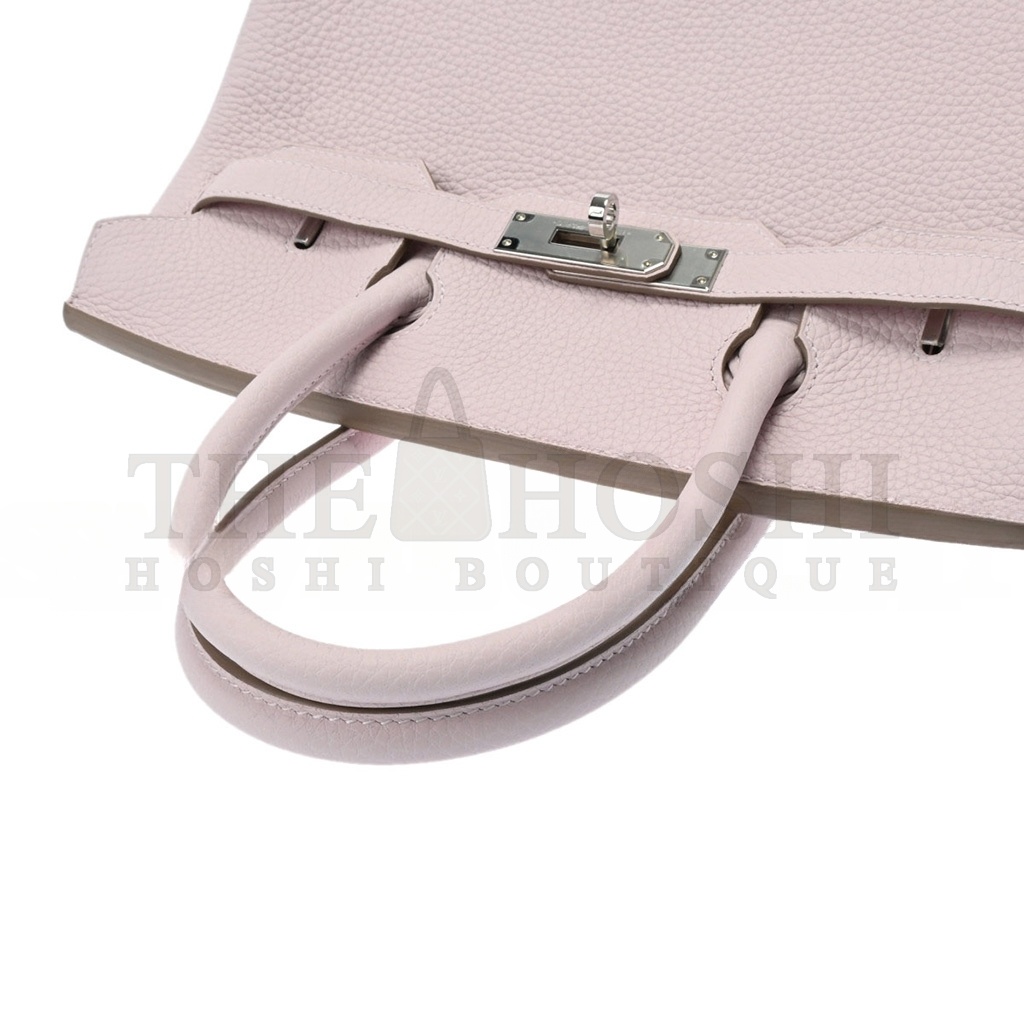 H**me5 BARKIN 30 TOGO LEATHER PINK SILVER BUCKLE BAG 550321 (30*23*15cm) Master Quality